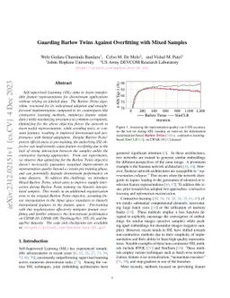 Guarding Barlow Twins Against Overfitting with Mixed Samples