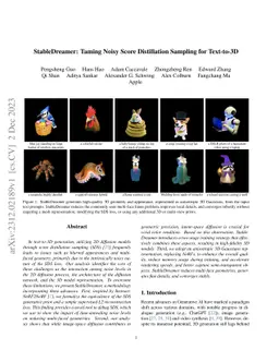 StableDreamer: Taming Noisy Score Distillation Sampling for Text-to-3D