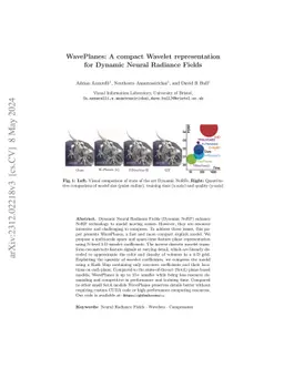 WavePlanes: A compact Wavelet representation for Dynamic Neural Radiance
  Fields