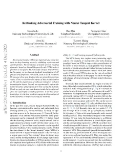 Rethinking Adversarial Training with Neural Tangent Kernel