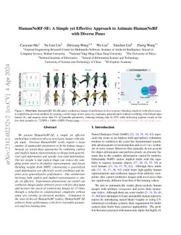 HumanNeRF-SE: A Simple yet Effective Approach to Animate HumanNeRF with
  Diverse Poses