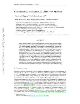 Conditional Variational Diffusion Models