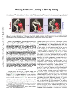 Working Backwards: Learning to Place by Picking