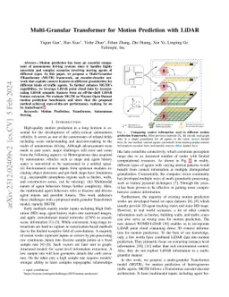 MGTR: Multi-Granular Transformer for Motion Prediction with LiDAR