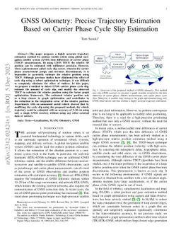 GNSS Odometry: Precise Trajectory Estimation Based on Carrier Phase
  Cycle Slip Estimation