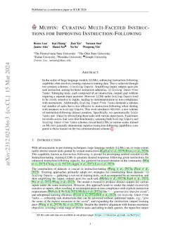 MUFFIN: Curating Multi-Faceted Instructions for Improving
  Instruction-Following