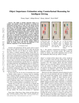 Object Importance Estimation using Counterfactual Reasoning for
  Intelligent Driving