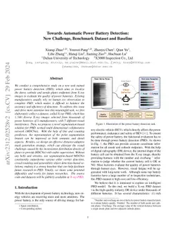 Towards Automatic Power Battery Detection: New Challenge, Benchmark
  Dataset and Baseline