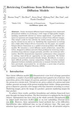 Retrieving Conditions from Reference Images for Diffusion Models