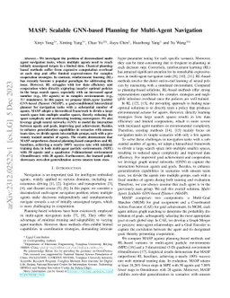 MASP: Scalable GNN-based Planning for Multi-Agent Navigation