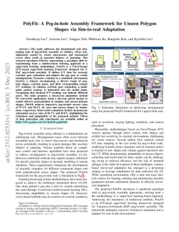 PolyFit: A Peg-in-hole Assembly Framework for Unseen Polygon Shapes via
  Sim-to-real Adaptation