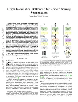 Graph Information Bottleneck for Remote Sensing Segmentation