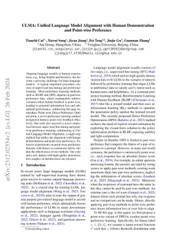 ULMA: Unified Language Model Alignment with Human Demonstration and
  Point-wise Preference