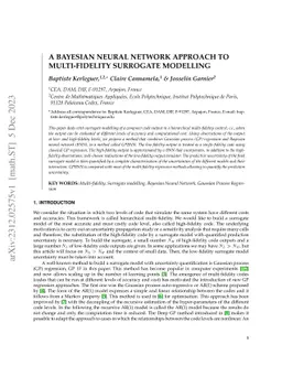 A Bayesian neural network approach to Multi-fidelity surrogate modelling