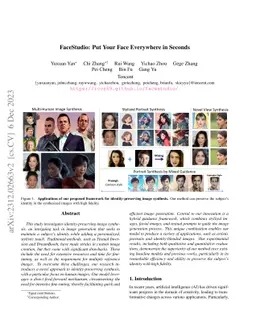 FaceStudio: Put Your Face Everywhere in Seconds