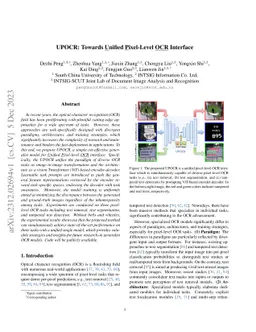 UPOCR: Towards Unified Pixel-Level OCR Interface