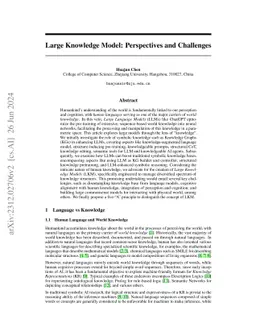 Large Knowledge Model: Perspectives and Challenges