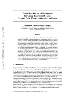 Provable Adversarial Robustness for Group Equivariant Tasks: Graphs,
  Point Clouds, Molecules, and More