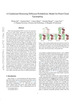 A Conditional Denoising Diffusion Probabilistic Model for Point Cloud
  Upsampling