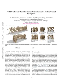 FG-MDM: Towards Zero-Shot Human Motion Generation via Fine-Grained
  Descriptions