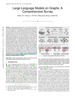 Large Language Models on Graphs: A Comprehensive Survey