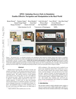 Imitating Shortest Paths in Simulation Enables Effective Navigation and
  Manipulation in the Real World