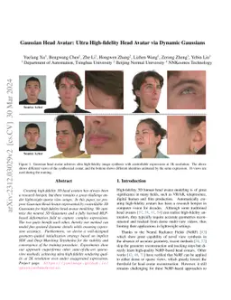 Gaussian Head Avatar: Ultra High-fidelity Head Avatar via Dynamic
  Gaussians