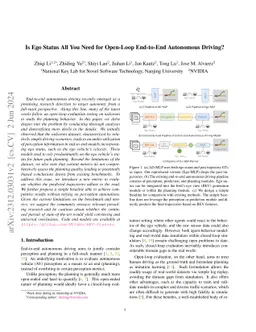 Is Ego Status All You Need for Open-Loop End-to-End Autonomous Driving?