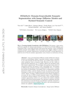 DGInStyle: Domain-Generalizable Semantic Segmentation with Image
  Diffusion Models and Stylized Semantic Control