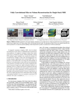Fully Convolutional Slice-to-Volume Reconstruction for Single-Stack MRI