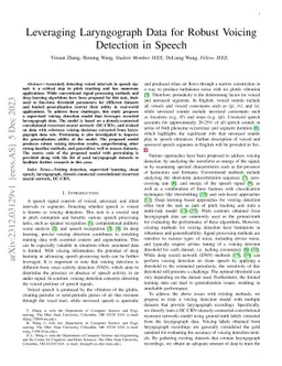 Leveraging Laryngograph Data for Robust Voicing Detection in Speech