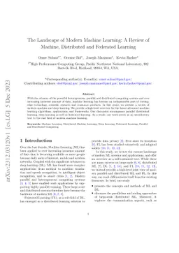 The Landscape of Modern Machine Learning: A Review of Machine,
  Distributed and Federated Learning