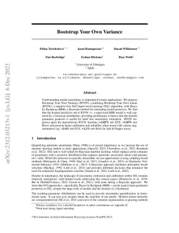 Bootstrap Your Own Variance