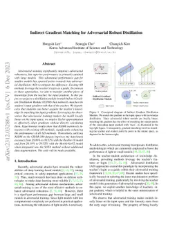 Indirect Gradient Matching for Adversarial Robust Distillation