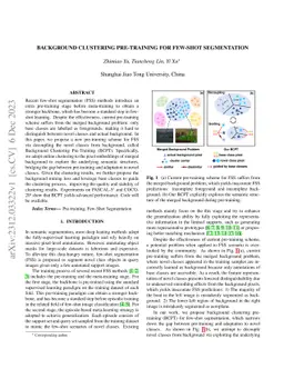 Background Clustering Pre-training for Few-shot Segmentation