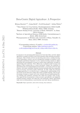 Data-Centric Digital Agriculture: A Perspective