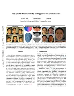 High-Quality Facial Geometry and Appearance Capture at Home