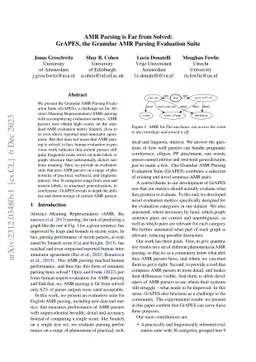 AMR Parsing is Far from Solved: GrAPES, the Granular AMR Parsing
  Evaluation Suite