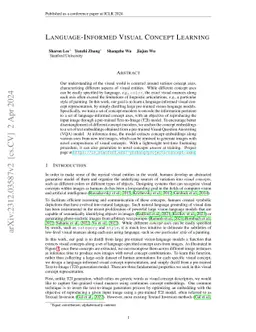 Language-Informed Visual Concept Learning