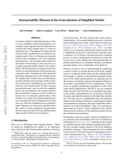 Interpretability Illusions in the Generalization of Simplified Models