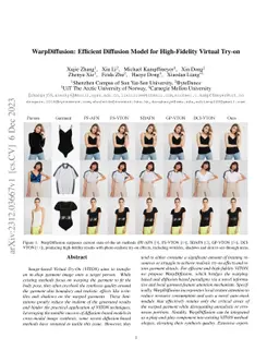 WarpDiffusion: Efficient Diffusion Model for High-Fidelity Virtual
  Try-on