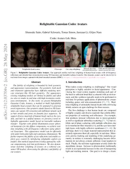 Relightable Gaussian Codec Avatars