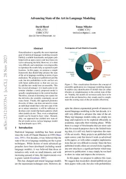 Advancing State of the Art in Language Modeling