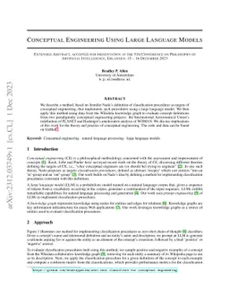 Conceptual Engineering Using Large Language Models