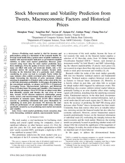 Stock Movement and Volatility Prediction from Tweets, Macroeconomic
  Factors and Historical Prices