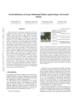 On the Robustness of Large Multimodal Models Against Image Adversarial
  Attacks
