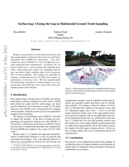 SurfaceAug: Closing the Gap in Multimodal Ground Truth Sampling