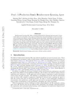 Pearl: A Production-ready Reinforcement Learning Agent