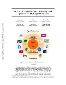 LLM as OS, Agents as Apps: Envisioning AIOS, Agents and the AIOS-Agent
  Ecosystem