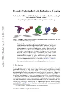 Geometry Matching for Multi-Embodiment Grasping